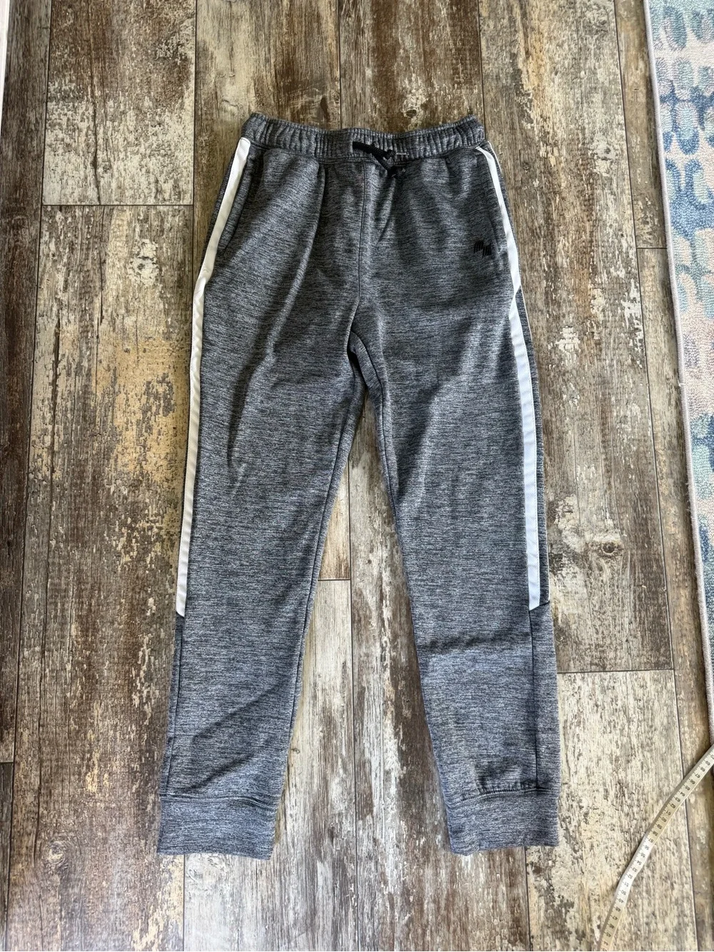 2 for $20 sale: Place Sport gray Athletic Track Pants with White Side Stripe -
